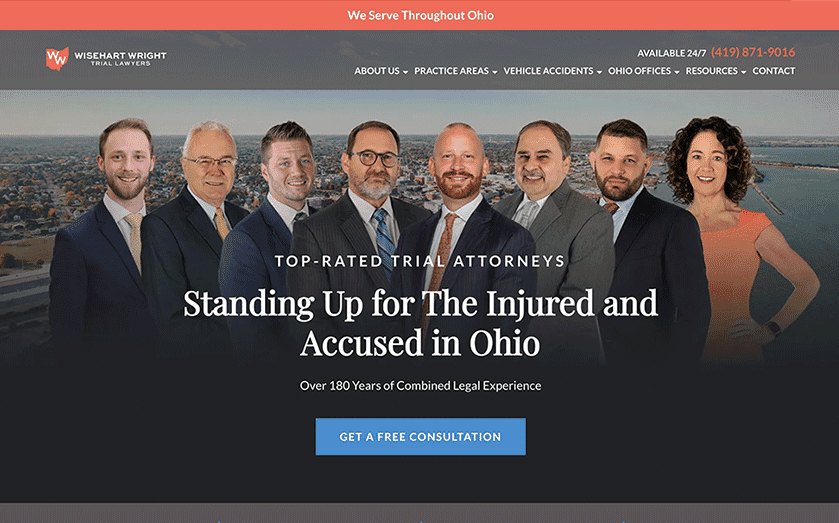 Homepage of Wisehart Wright